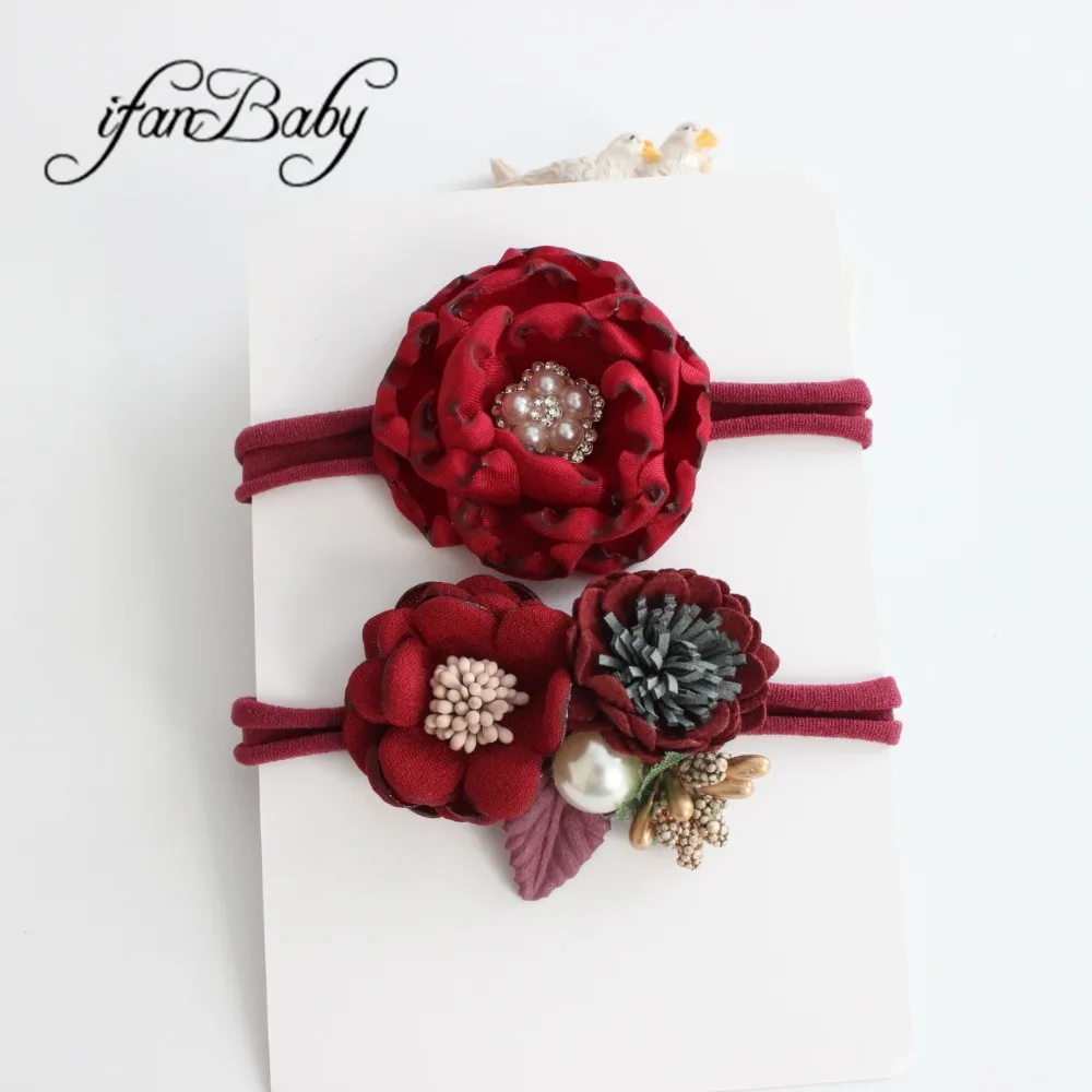 kids girl nylon flower headband (27)