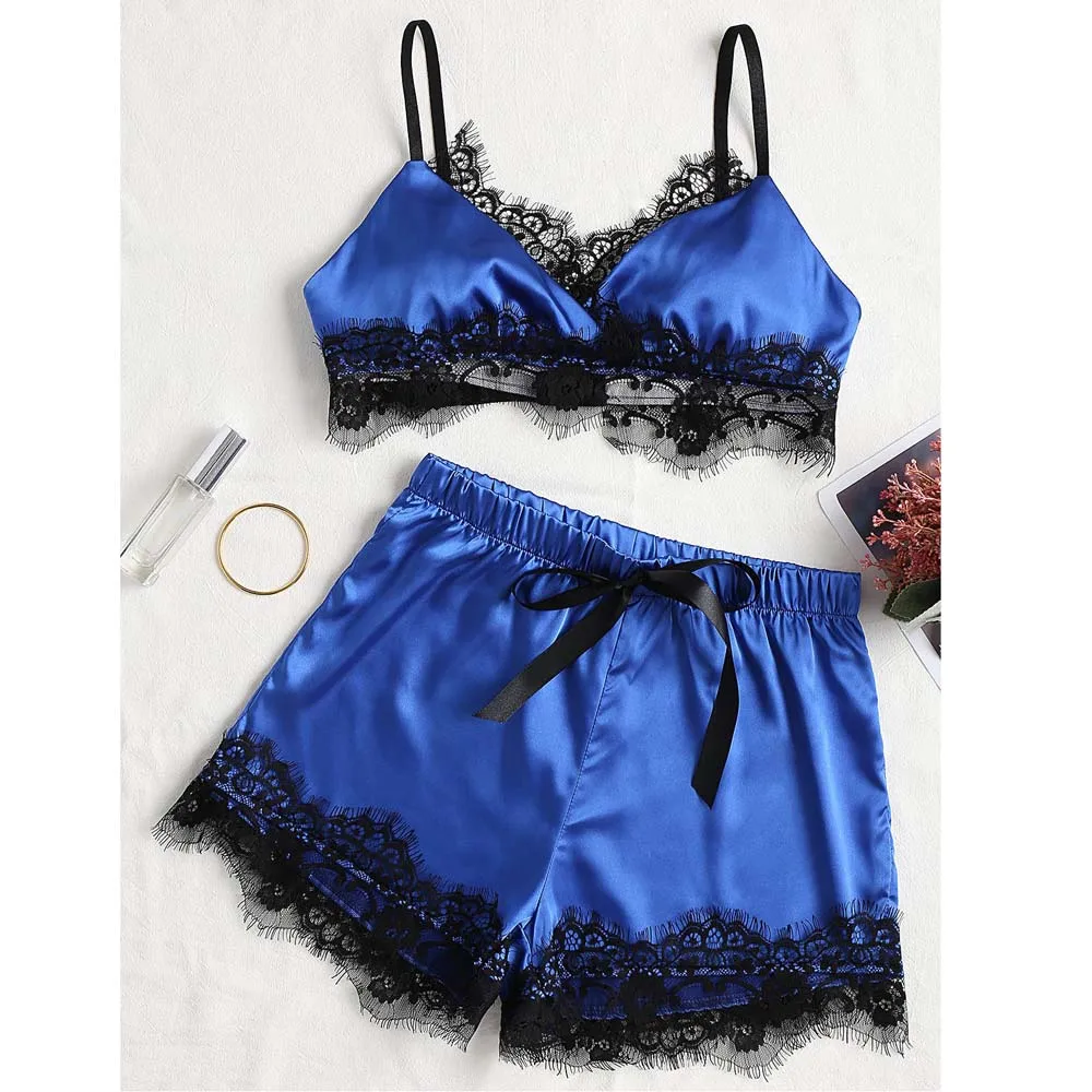 Women Sexy Lace Sheer Satin Lingerie Sleepwear Bra Tops pyjamas Set Silk Babydoll Nightdress Nightwear chemise de nuit Nightgown
Women Sexy Lace Sheer Satin Lingerie Sleepwear Bra Tops pyjamas Set Silk Babydoll Nightdress Nightwear chemise de nuit Nightgown