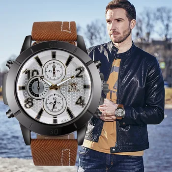 Mens watches Luxury Men Three-eye Large Dial Watch Business Watch Fashion Quartz Silica Gel Watch Wristwatch reloj hombre
Mens watches Luxury Men Three-eye Large Dial Watch Business Watch Fashion Quartz Silica Gel Watch Wristwatch reloj hombre