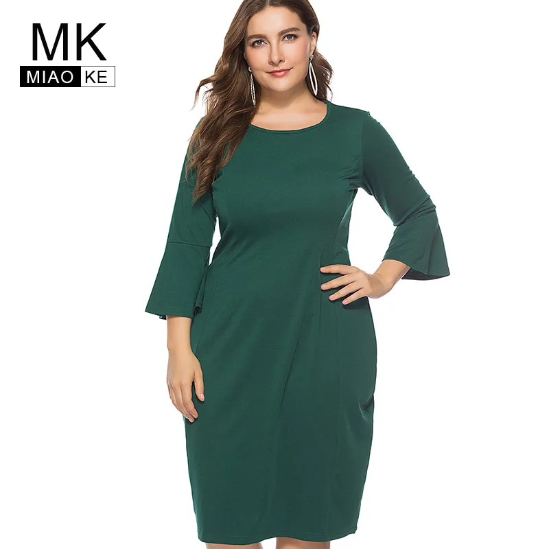 Miaoke Plus Size Casual Runway Midi Green Dress Women Clothing 2018 High Quality Fashion Word Party Dresses 4XL 5XL 6XL
Miaoke Plus Size Casual Runway Midi Green Dress Women Clothing 2018 High Quality Fashion Word Party Dresses 4XL 5XL 6XL