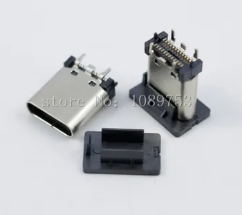 5Pcs USB 3.1 Type C Female Socket Connector Vertical 180 degree High speed DIY Connectors
5Pcs USB 3.1 Type C Female Socket Connector Vertical 180 degree High speed DIY Connectors