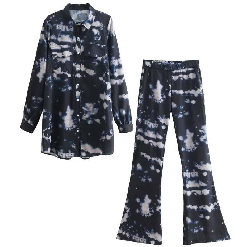 Women's suit 2019 spring new long shirt high waist flare pants two sets of women's temperament casual loose fashion wild clothes
Women's suit 2019 spring new long shirt high waist flare pants two sets of women's temperament casual loose fashion wild clothes