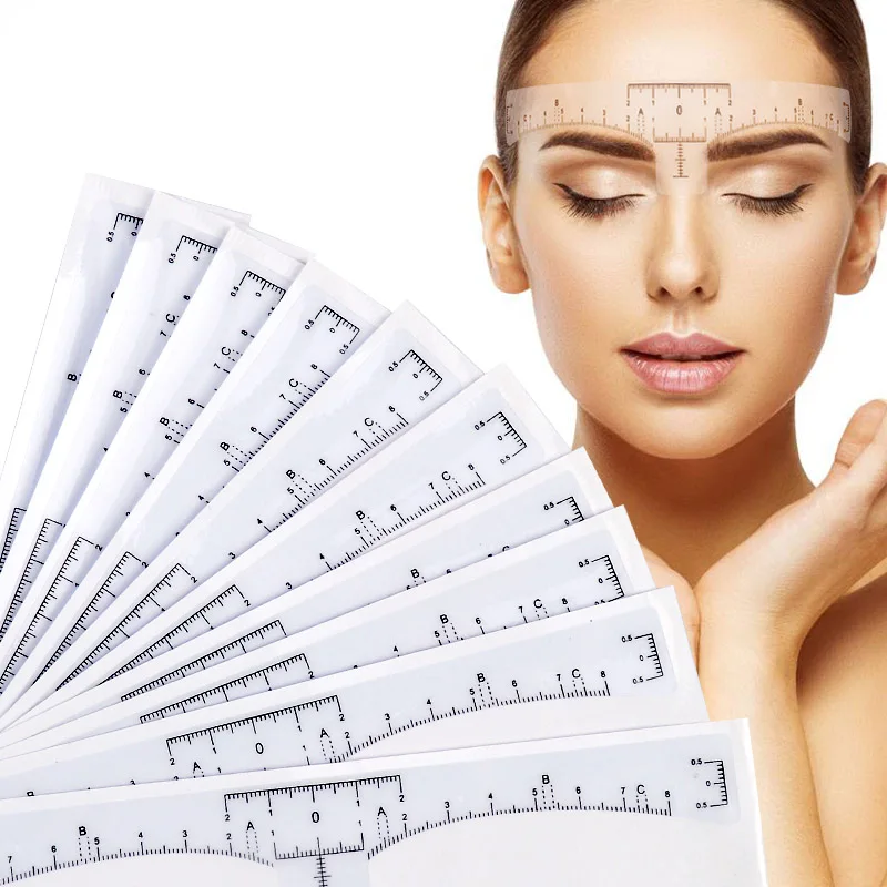 High Quality 10 Pcs Accurate Permanent Makeup Eyebrow Shaping Tools Disposable Eyebrow Measurement Ruler Stickerl
High Quality 10 Pcs Accurate Permanent Makeup Eyebrow Shaping Tools Disposable Eyebrow Measurement Ruler Stickerl