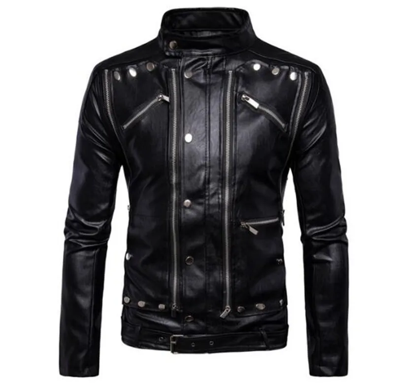 New Retro Vintage Motorcycle Jackets PU Leather Men Slash Zipper Moto Jackets Lapel Biker Faux Leather Riding Jacket Size M-5XL
New Retro Vintage Motorcycle Jackets PU Leather Men Slash Zipper Moto Jackets Lapel Biker Faux Leather Riding Jacket Size M-5XL