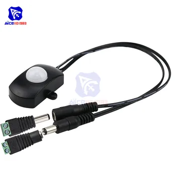 DC 5V-24V 5A PIR Infrared Human Motion Sensor Trigger Switch with 2.1x5.5 mm Male & Female DC Power Jack Adapter for LED Strip
DC 5V-24V 5A PIR Infrared Human Motion Sensor Trigger Switch with 2.1x5.5 mm Male & Female DC Power Jack Adapter for LED Strip