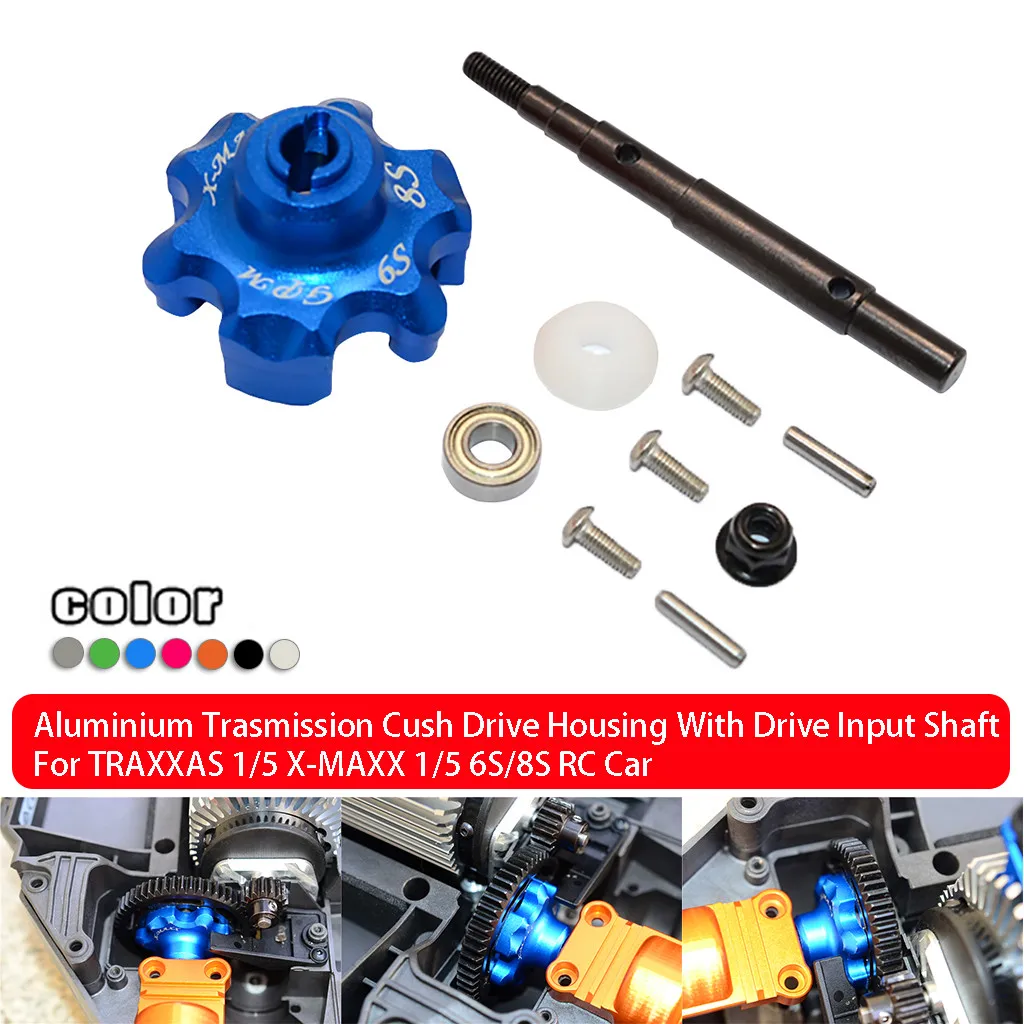 Aluminium Trasmission Cush Drive Housing With Drive Input Shaft For TRAXXAS 1/5 X-MAXX 1/5 6S/8S RC Car New Arrival Dropshipping
Aluminium Trasmission Cush Drive Housing With Drive Input Shaft For TRAXXAS 1/5 X-MAXX 1/5 6S/8S RC Car New Arrival Dropshipping
