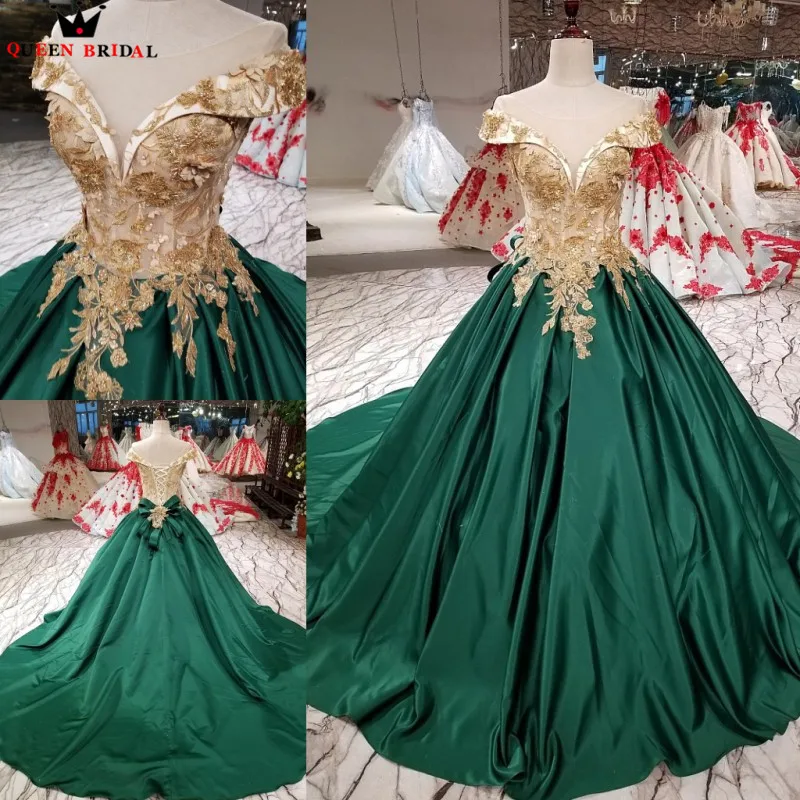 Green Ball Gown Satin Lace Beaded Flowers Elegant Formal Evening Dresses 2018 New Fashion Vestido De Festa QUEEN BRIDAL KC20
Green Ball Gown Satin Lace Beaded Flowers Elegant Formal Evening Dresses 2018 New Fashion Vestido De Festa QUEEN BRIDAL KC20