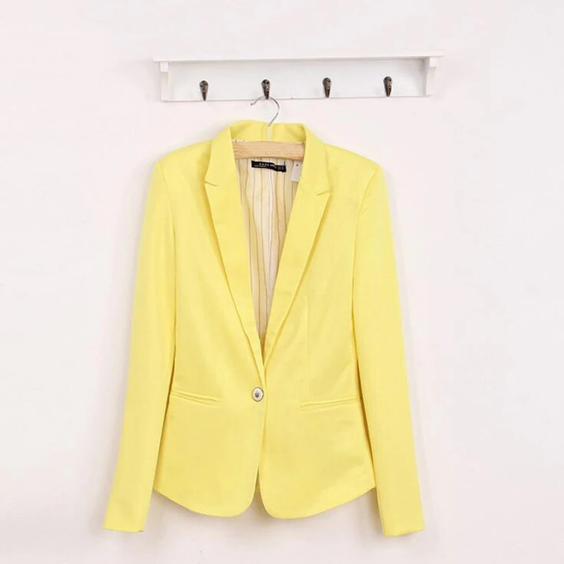 2017 Hot Blazer Women Suit Fashion Candy Color Blazer Suit Long Sleeve spandex with lining Vogue refresh blazers
2017 Hot Blazer Women Suit Fashion Candy Color Blazer Suit Long Sleeve spandex with lining Vogue refresh blazers