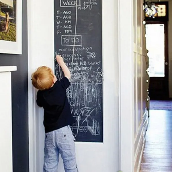 Vinyl Chalkboard Wall Stickers Removable Blackboard Decals Great Gift for Kids 45CMx200CM with 5 Free Chalks B2
Vinyl Chalkboard Wall Stickers Removable Blackboard Decals Great Gift for Kids 45CMx200CM with 5 Free Chalks B2