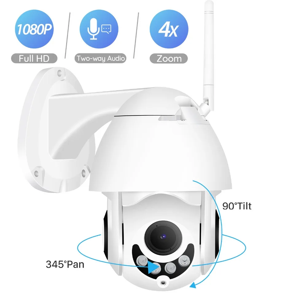 BESDER 1080P/720P Wifi PTZ IP Camera Outdoor Speed Dome Wireless Security Camera Pan Tilt 4X Zoom IR Network CCTV Surveillance
BESDER 1080P/720P Wifi PTZ IP Camera Outdoor Speed Dome Wireless Security Camera Pan Tilt 4X Zoom IR Network CCTV Surveillance