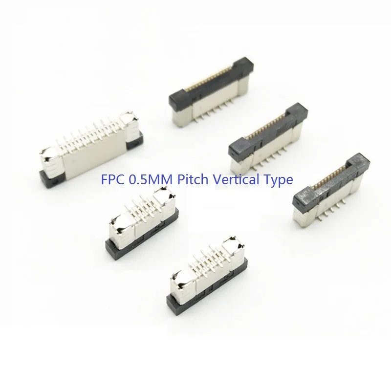 10Pcs FFC FPC Connector 0.5 MM Vertical 4 6 8 10 12 14 16 20 24 26 30 32 34 36 40 45 50 60 Pin SMT Surface Mount PCB Lock
10Pcs FFC FPC Connector 0.5 MM Vertical 4 6 8 10 12 14 16 20 24 26 30 32 34 36 40 45 50 60 Pin SMT Surface Mount PCB Lock