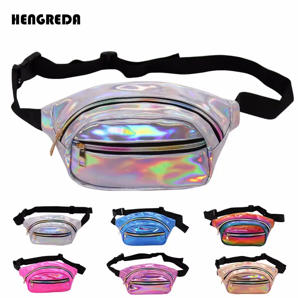 shiny fanny pack