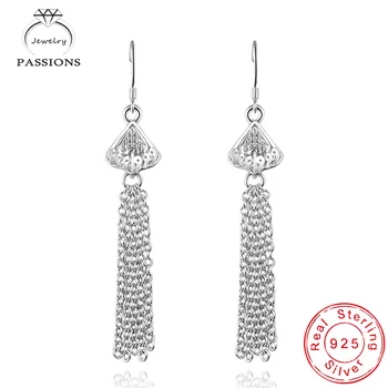 Newest Ethnic Style Tassel Drop Earrings 925 Sterling Silver Fashion Dangle Earring For Women Long Drop Earrings Jewelry Gift
Newest Ethnic Style Tassel Drop Earrings 925 Sterling Silver Fashion Dangle Earring For Women Long Drop Earrings Jewelry Gift
