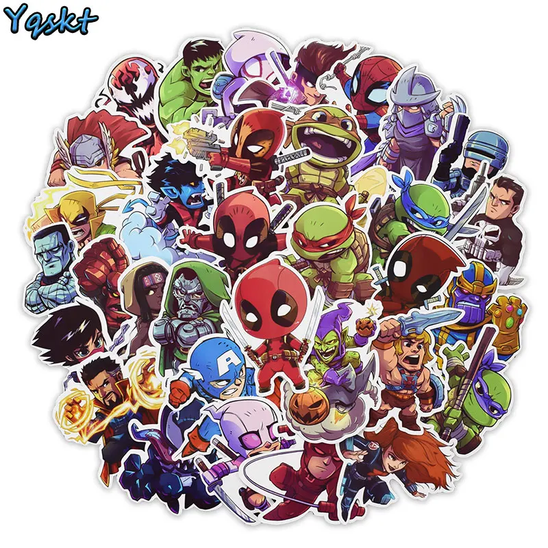Hot 50 Pcs Super Hero Sticker for Laptop Skateboard Motorcycle Home Decor Car Styling Vinyl Decals Doodle Cool DIY Stickers
Hot 50 Pcs Super Hero Sticker for Laptop Skateboard Motorcycle Home Decor Car Styling Vinyl Decals Doodle Cool DIY Stickers