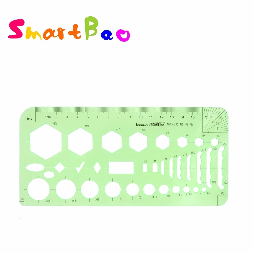 Bolts & Nuts Drawing Template Ruler Screw Drafting Template Stencil Plantillas Regla, Metric, NO.4332
Bolts & Nuts Drawing Template Ruler Screw Drafting Template Stencil Plantillas Regla, Metric, NO.4332