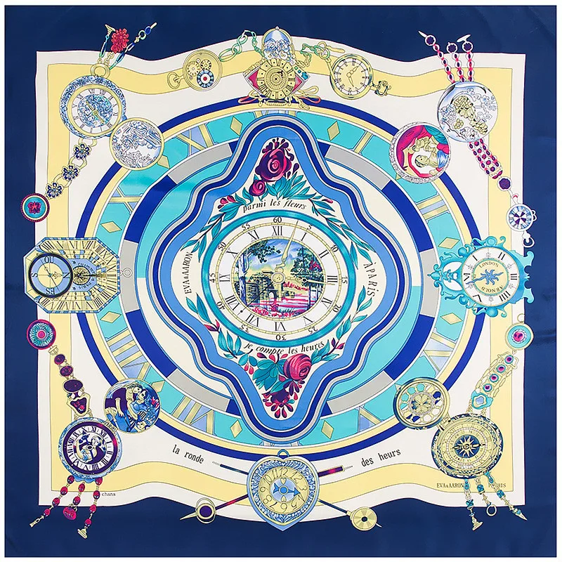 130cm*130cm 2023 New Twill Silk Scarf Women Rome clock Print Luxury Brand Scarf Large Square Scarves Femal Hijab Foulard Bandana
130cm*130cm 2023 New Twill Silk Scarf Women Rome clock Print Luxury Brand Scarf Large Square Scarves Femal Hijab Foulard Bandana