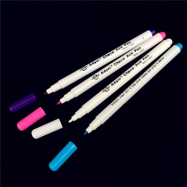 

4Pcs Sewing Tools Air Erasable Pen Easy Wipe Off Water Soluble Fabric Marker Pen Temporary Marking Replace Tailor's Chalk