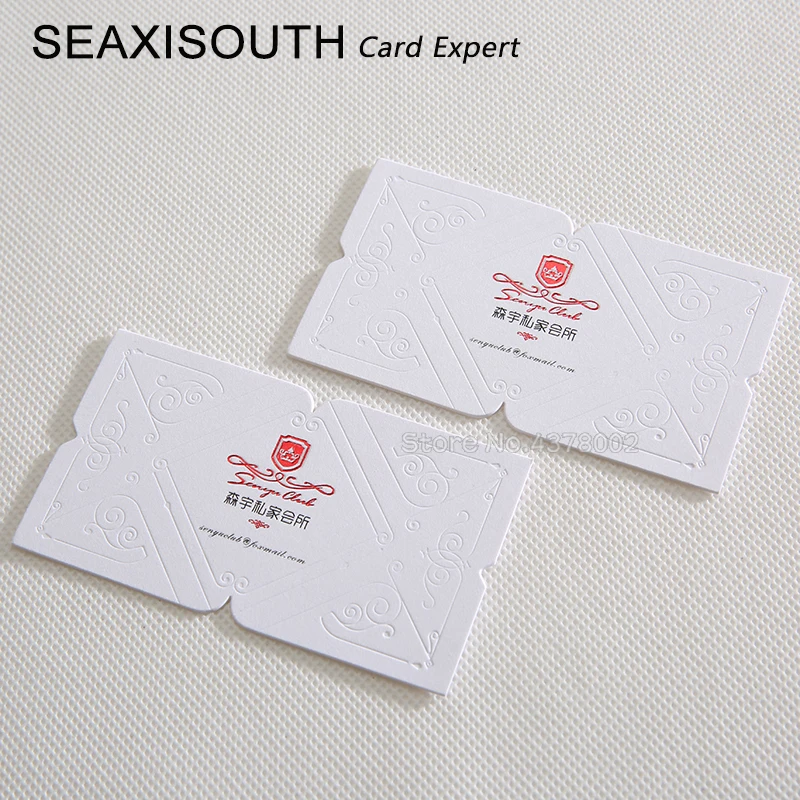 Debossed business cards printing gold foil Custom high-end name card white color paper 500g
Debossed business cards printing gold foil Custom high-end name card white color paper 500g