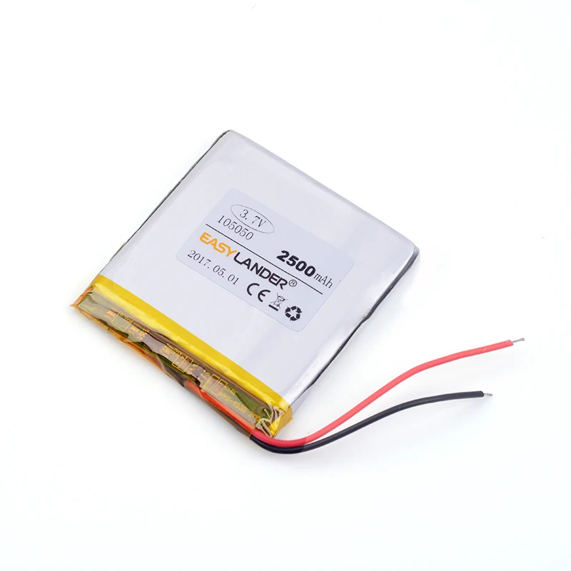 105050 3,7 V 2500mAh литий-полимерный литий-ионный аккумулятор для мобильного питания планшет GPS навигатор телефон DVR 955151
105050 3,7 V 2500mAh литий-полимерный литий-ионный аккумулятор для мобильного питания планшет GPS навигатор телефон DVR 955151