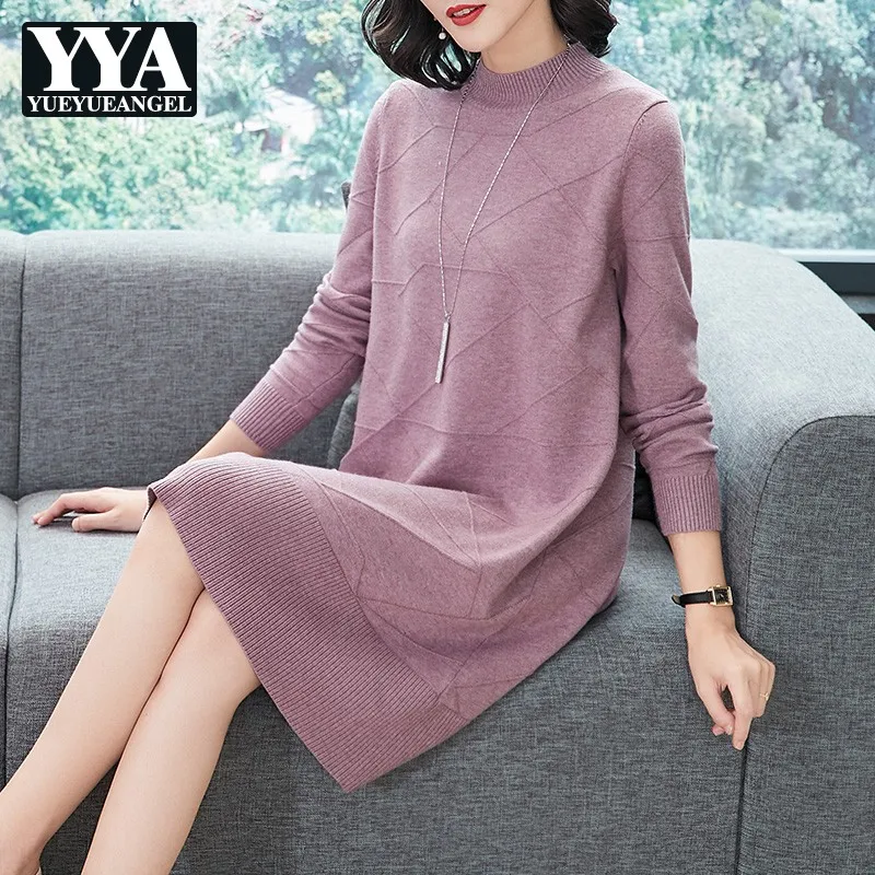 Free Shipping New Arrival Women's Long Sweater Pullovers Autumn Winter Elegant Ladies Sweater Dress Solid O-Neck Knitted Dresses
Free Shipping New Arrival Women's Long Sweater Pullovers Autumn Winter Elegant Ladies Sweater Dress Solid O-Neck Knitted Dresses