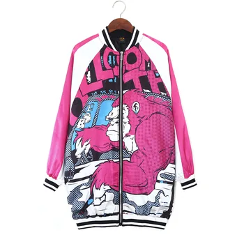 2019 New Women Jackets Coat Fashion Zippers Hip-hop Graffiti Printing Outerwear Coats Dance Clothes Streetwear
2019 New Women Jackets Coat Fashion Zippers Hip-hop Graffiti Printing Outerwear Coats Dance Clothes Streetwear