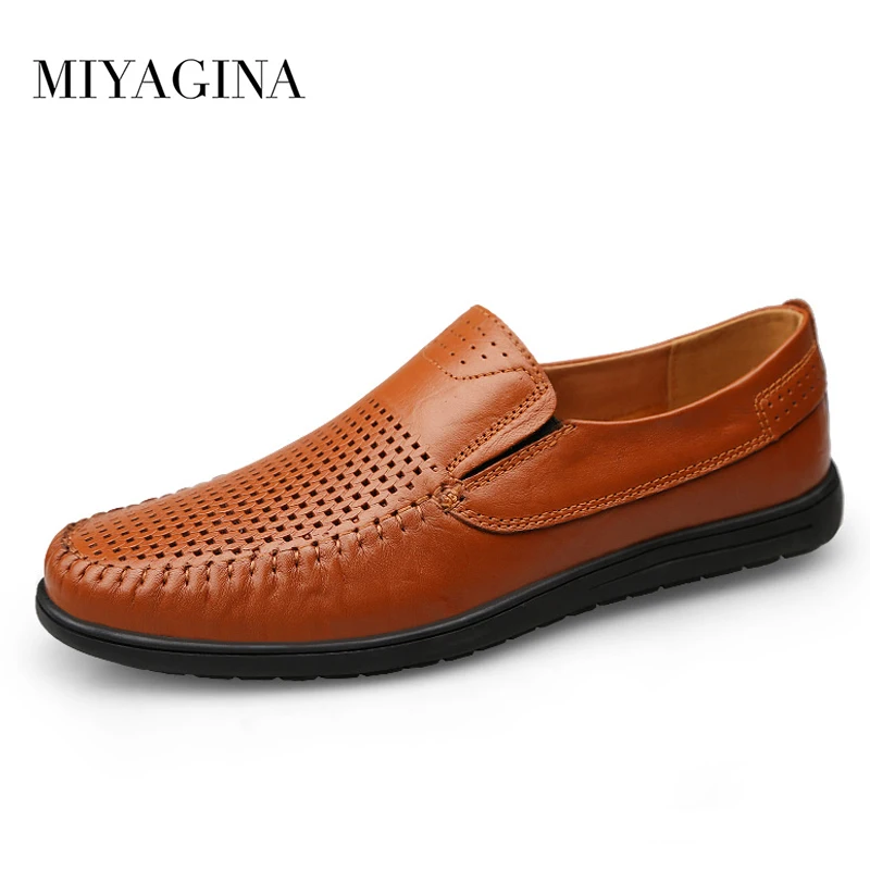 MIYAGINA Brand High Quality Genuine Leather Men Shoes Soft Moccasins Loafers Fashion New Men Flats Summer Comfy Driving Shoes
MIYAGINA Brand High Quality Genuine Leather Men Shoes Soft Moccasins Loafers Fashion New Men Flats Summer Comfy Driving Shoes