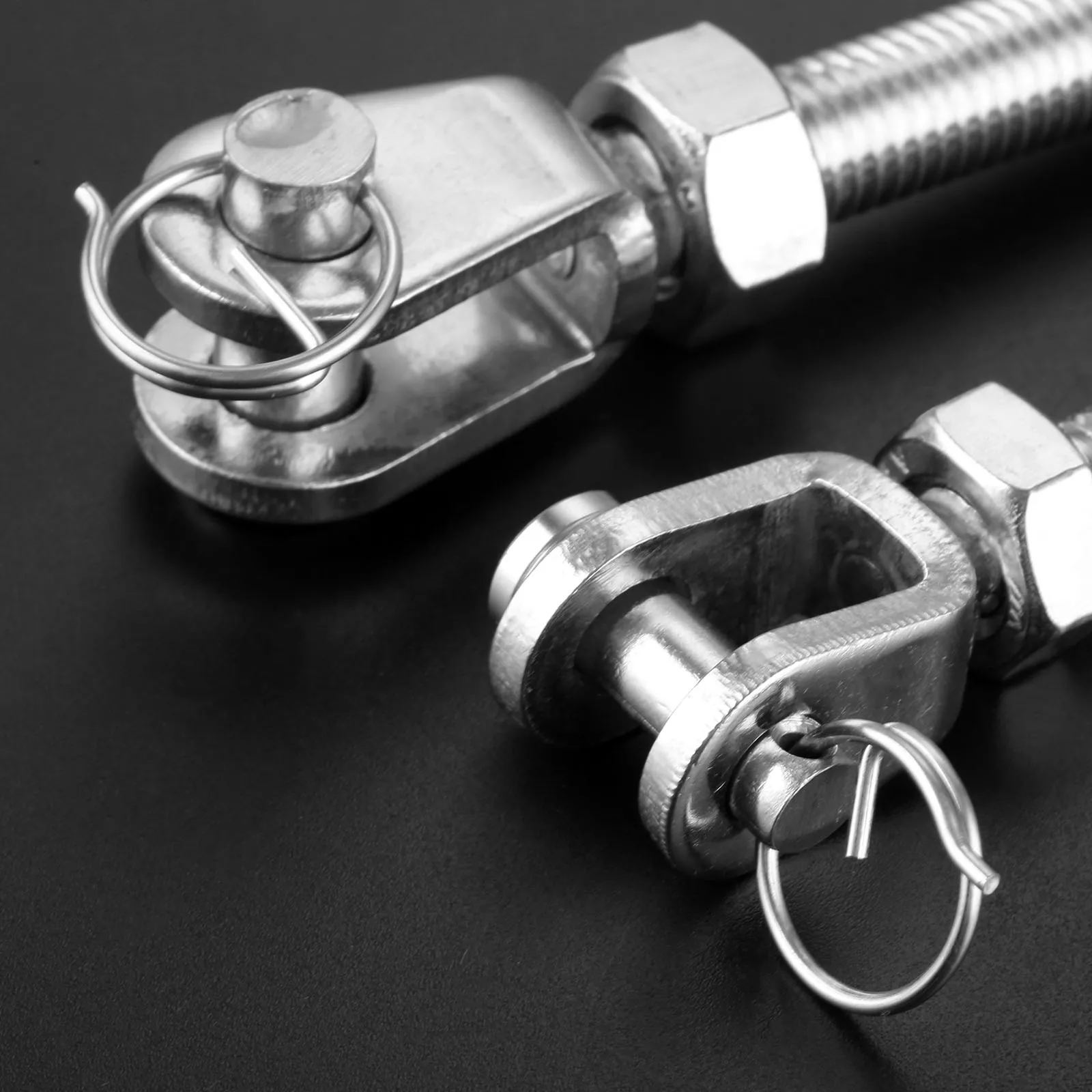 Description Picture 6 of itemMarine Stainless Steel Jaw Open Bolt Nut Turnbuckle Rigging Screw Rowing Boats Rope Cable Length Tension Adjust M5 M6 M8 M10 M12