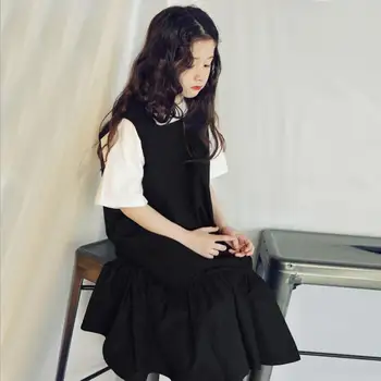 Korean style vest dress 2019 summer new cotton dress for children girls big baby black sleeveless dress holiday dress ws369
Korean style vest dress 2019 summer new cotton dress for children girls big baby black sleeveless dress holiday dress ws369
