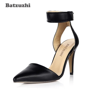 Batzuzhi Slingbacks Women Shoes Summer 9.8cm High Heel Shoes Pointed Toe Black Leather Ladies Shoes Ankle Strap Career Office
Batzuzhi Slingbacks Women Shoes Summer 9.8cm High Heel Shoes Pointed Toe Black Leather Ladies Shoes Ankle Strap Career Office