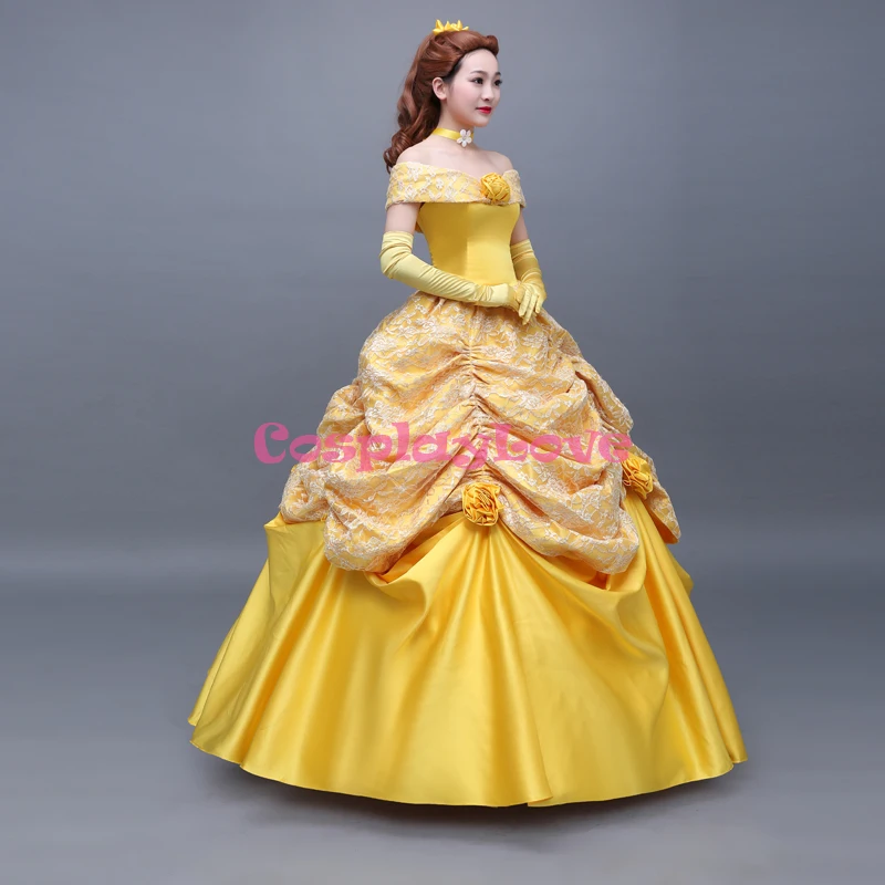 CosplayLove Custom Made Beauty and the Beast Cosplay Belle Princess Cosplay Dress Cosplay Costume For Kid Adult Women (1)