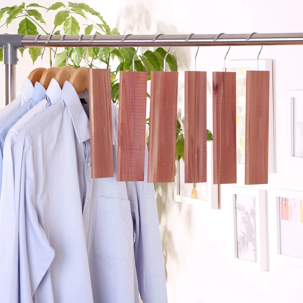 Natural Cedar Wood Moth Hanger Hanging Block Repellent Wardrobe Clothes Drawer Without Any Additives Formaldehyde-Free
Natural Cedar Wood Moth Hanger Hanging Block Repellent Wardrobe Clothes Drawer Without Any Additives Formaldehyde-Free