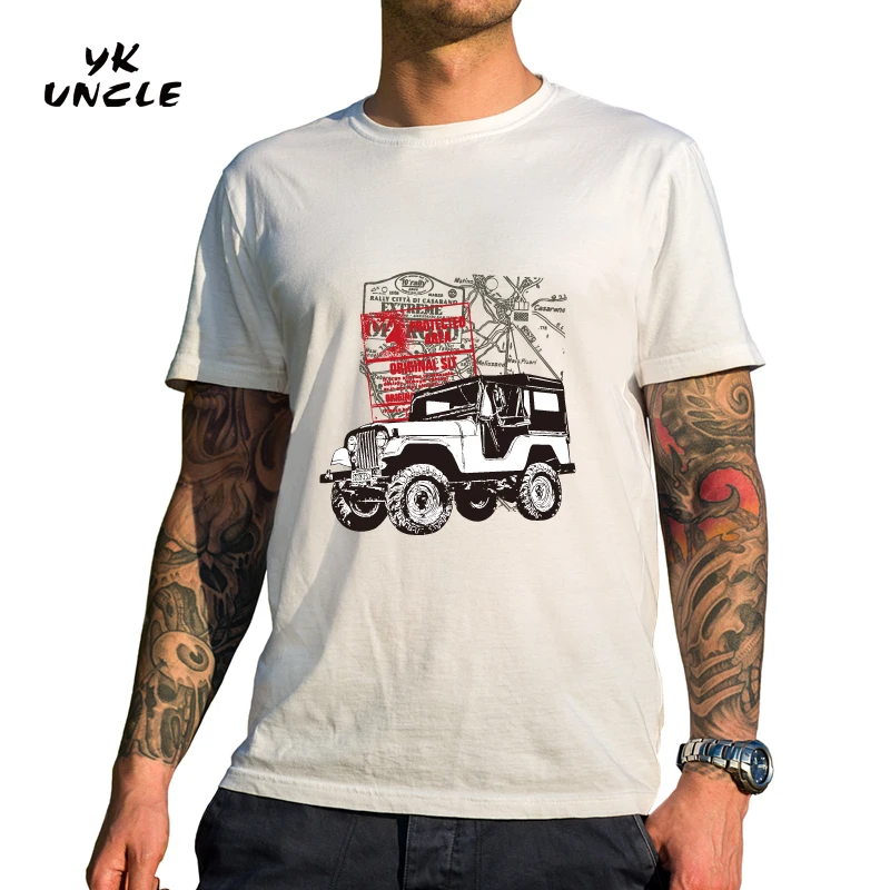 YK UNCLE Brand 2017 New Jeep Car Printing T-shirt Fashion Cotton Tops Tees Men Short Sleeve Boy Casual Homme T shirt Plus Size
YK UNCLE Brand 2017 New Jeep Car Printing T-shirt Fashion Cotton Tops Tees Men Short Sleeve Boy Casual Homme T shirt Plus Size