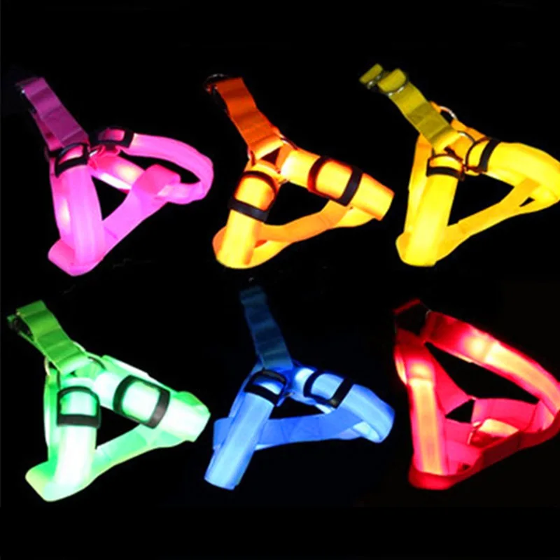Pet Nylon Collar LED Night Safety Anti-lost Flashing Glow Harness Candy Color Vest for Small Medium Large Dogs PL5036
Pet Nylon Collar LED Night Safety Anti-lost Flashing Glow Harness Candy Color Vest for Small Medium Large Dogs PL5036