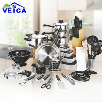 80 Piece Panelas De Ceramica Arrival Fda Top Fashion Real Cookware Cooking Pots And Pans Set Kitchen Starter Combo Utensil
80 Piece Panelas De Ceramica Arrival Fda Top Fashion Real Cookware Cooking Pots And Pans Set Kitchen Starter Combo Utensil