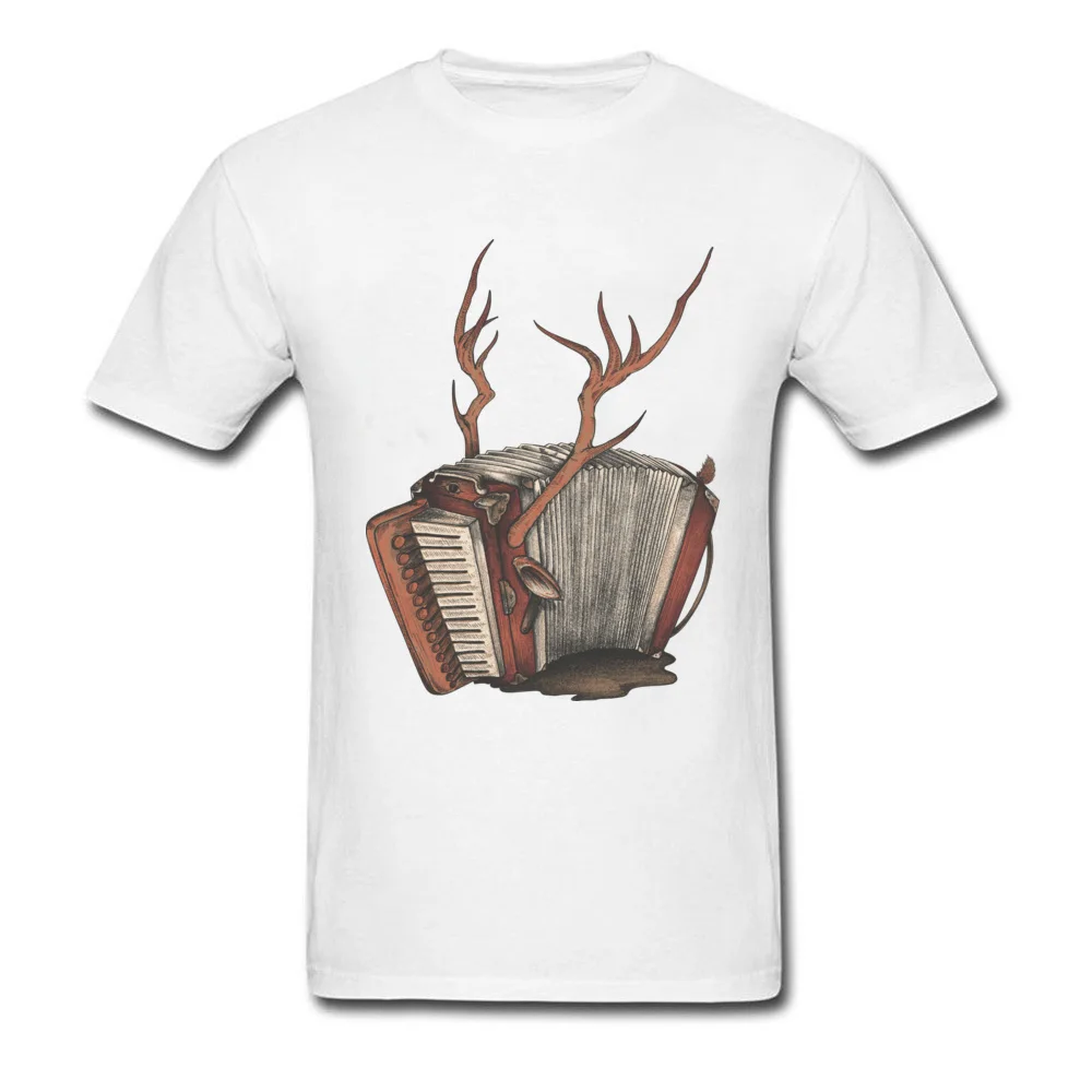 Hey Folk Im Magic Accordion Short Sleeve Tops & Tees Crew Neck 100% Cotton Men Tshirts Casual Tee Shirts Cute Drop Shipping Hey Folk Im Magic Accordion white