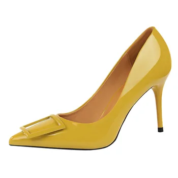 Hot Sale Square Buckle Fashion OL Office Shoes New Women's Concise Patent Leather High Heels Shoes Pointed Toe Women Pumps K0027
Hot Sale Square Buckle Fashion OL Office Shoes New Women's Concise Patent Leather High Heels Shoes Pointed Toe Women Pumps K0027