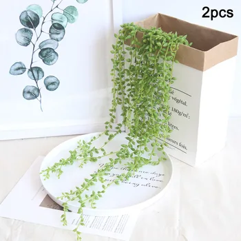 2pcs Lifelike Artifical Succulents String Wall Hanging Decor Plants Home Hotel Decor LXY9 MA20
2pcs Lifelike Artifical Succulents String Wall Hanging Decor Plants Home Hotel Decor LXY9 MA20