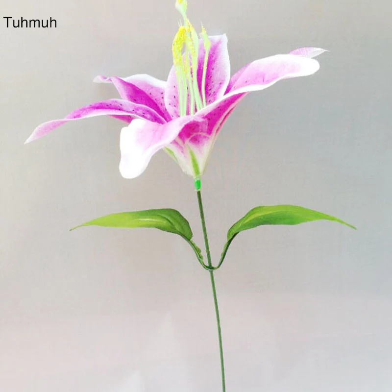 20pcs Single Head Silk Lily Flower 35cm with Stem Leaf Artificial Flowers for Wedding Decoration Decorative Flowers Wreaths
20pcs Single Head Silk Lily Flower 35cm with Stem Leaf Artificial Flowers for Wedding Decoration Decorative Flowers Wreaths