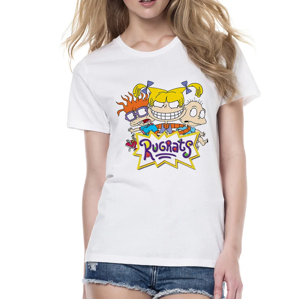 Fashion Cartoon Rugrats Women T Shirt 2018 Summer Short Sleeve Women's Print Tshirt Rugrats Print Cool Tops Tees Female Clothes
Fashion Cartoon Rugrats Women T Shirt 2018 Summer Short Sleeve Women's Print Tshirt Rugrats Print Cool Tops Tees Female Clothes