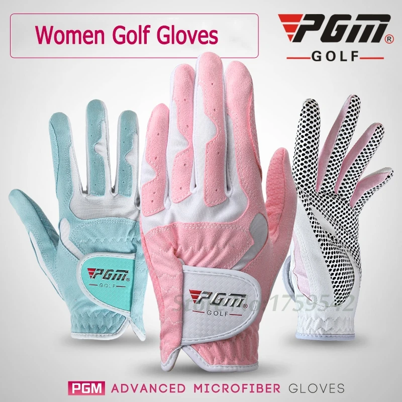 Фото Брендовые женские спортивные перчатки для гольфа PGM левая и правая руки