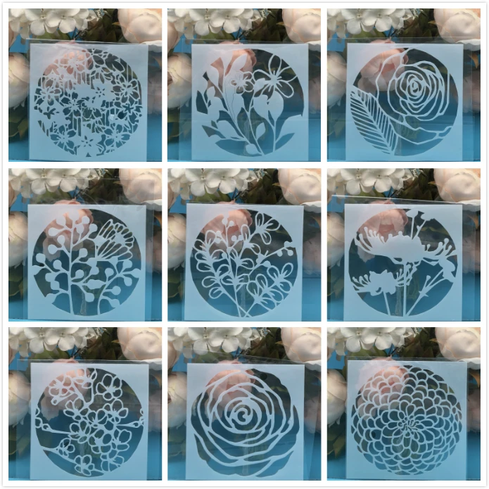 9Pcs/Lot 5" Flowers In Round DIY Layering Stencils Painting Scrapbook Coloring Embossing Album Decorative Card Template
9Pcs/Lot 5" Flowers In Round DIY Layering Stencils Painting Scrapbook Coloring Embossing Album Decorative Card Template