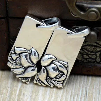 Handmade Silver Lovers pendant Lotus Flower Necklace Gift to send men and women friends S990 foot silver custom fashion
Handmade Silver Lovers pendant Lotus Flower Necklace Gift to send men and women friends S990 foot silver custom fashion