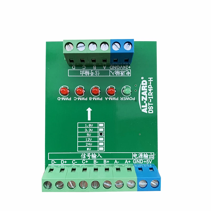 4 Channel High Speed Pulse Signal 2 M HZ Voltage Level Conversion Single Chip Microcomputer PLC 3.3V 5V 12V 24 V
4 Channel High Speed Pulse Signal 2 M HZ Voltage Level Conversion Single Chip Microcomputer PLC 3.3V 5V 12V 24 V