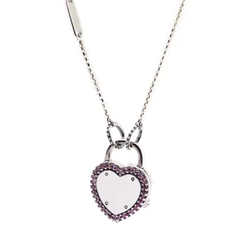 Lock Your Promise Necklace 925 Sterling Silver Heart Collares Pendant Necklaces for Women mujer Original Jewelry
Lock Your Promise Necklace 925 Sterling Silver Heart Collares Pendant Necklaces for Women mujer Original Jewelry
