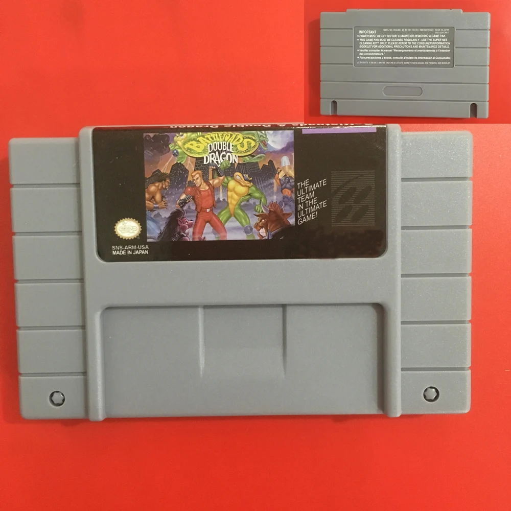 Battletoads VS Double Dragon Good Quliaty Label 16 Bit NTSC Big Gray Game Card For USA Version Game Player
Battletoads VS Double Dragon Good Quliaty Label 16 Bit NTSC Big Gray Game Card For USA Version Game Player