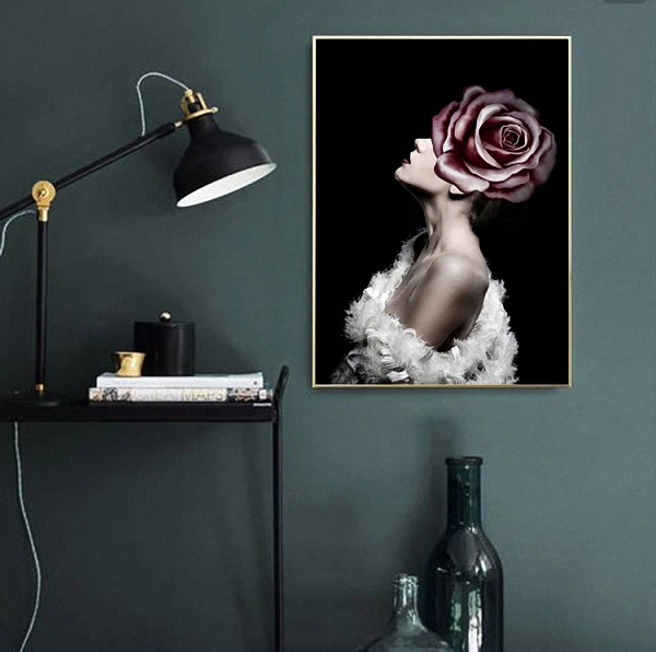 Rose Fantasy Nordic Modern Style Sexy Beauty Girl Poster Canvas Wall Living Room Decoration Combined Poster
Rose Fantasy Nordic Modern Style Sexy Beauty Girl Poster Canvas Wall Living Room Decoration Combined Poster