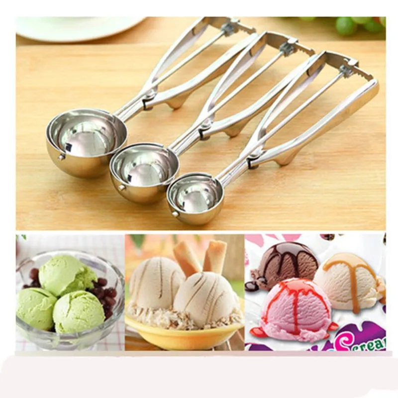 4CM 5CM 6CM Kitchen Ice Cream Mash Potato Scoop Stainless Steel Spoon Spring Handle Kitchen Accessories Wholesale New Arrival
4CM 5CM 6CM Kitchen Ice Cream Mash Potato Scoop Stainless Steel Spoon Spring Handle Kitchen Accessories Wholesale New Arrival