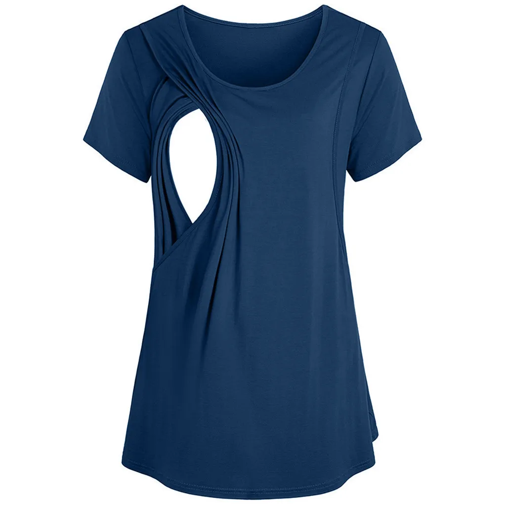4Colors Women Maternity T shirt Summer Breastfeeding Clothes Solid Layered Nursing Top Breastfeeding Pregnant T-shirt Clothes
4Colors Women Maternity T shirt Summer Breastfeeding Clothes Solid Layered Nursing Top Breastfeeding Pregnant T-shirt Clothes