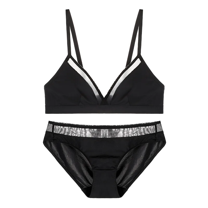 hot bralette sexy black triangle cup bra ultra-thin underwear set lingerie set push up bra and panty set wire free soutien gorge
hot bralette sexy black triangle cup bra ultra-thin underwear set lingerie set push up bra and panty set wire free soutien gorge