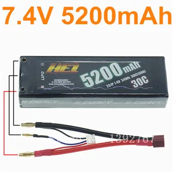 H-Energy 5200mAh 7.4V 30C 2S1P 34Wh Cont.30C(138A)/Burst 60C(312A) RC Racing HEI Lipo Battery For 1/10 Truck Electric Boat Car
H-Energy 5200mAh 7.4V 30C 2S1P 34Wh Cont.30C(138A)/Burst 60C(312A) RC Racing HEI Lipo Battery For 1/10 Truck Electric Boat Car